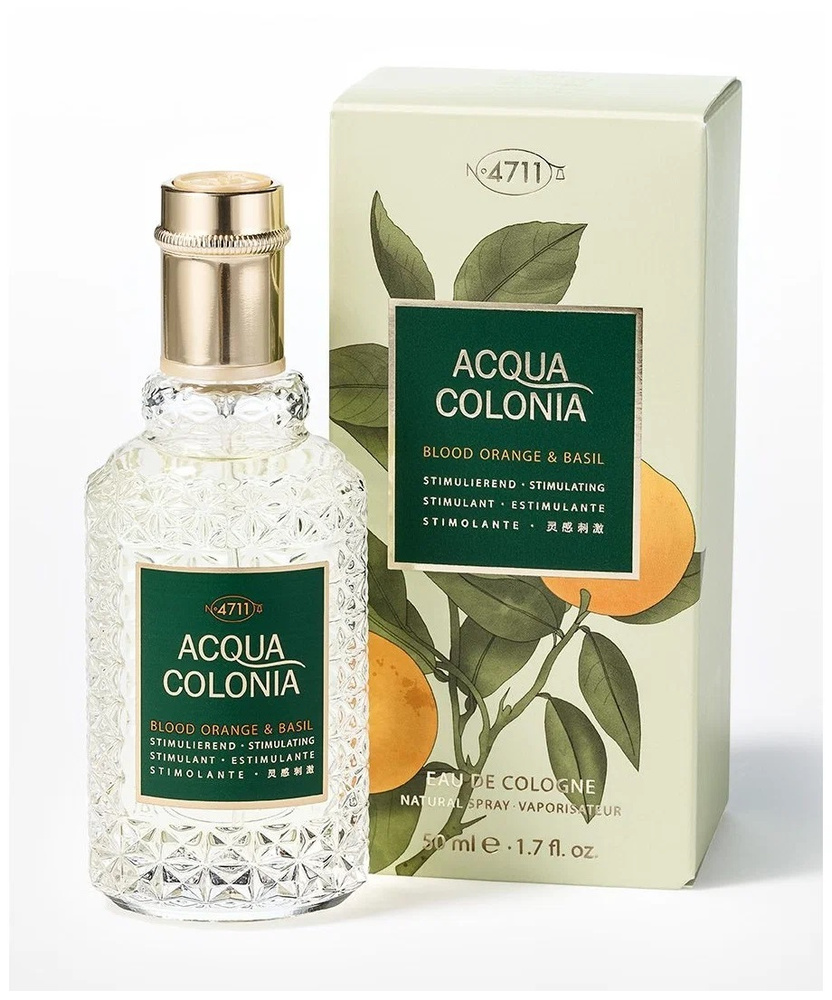 Одеколон House Of 4711 Aqua Colonia Blood Orange & Basil, 50 мл. #1