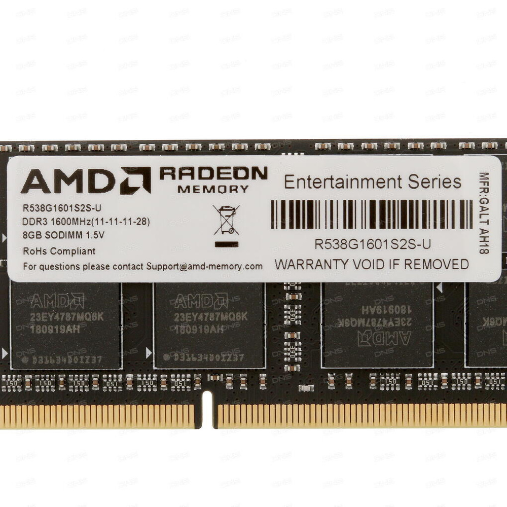 AMD Оперативная память Radeon R5 Entertainment Series (R538G1601S2S-U) 1x8 ГБ (R538G1601S2S-U)  #1
