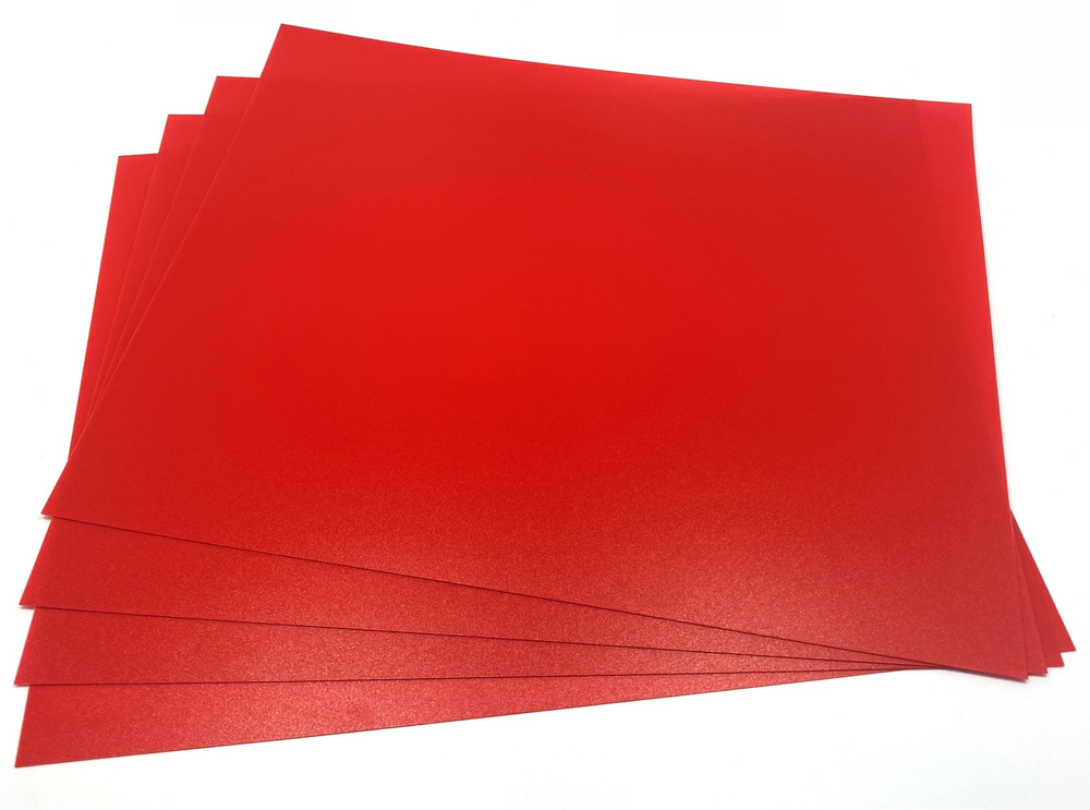Комплект (4 шт.) красного пластика 300х250х0,5 мм, POSTUFF #1