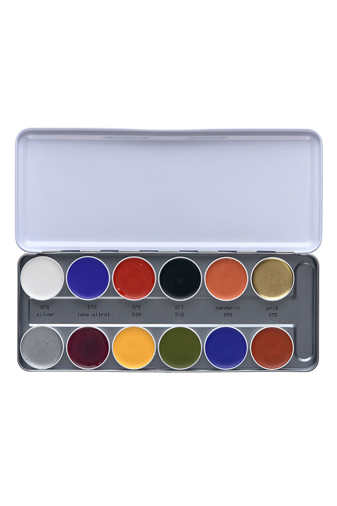 KRYOLAN Грим кремообразный на жировой основе в палитре/Supracolor Palette 12 colors 40 мл.  #1