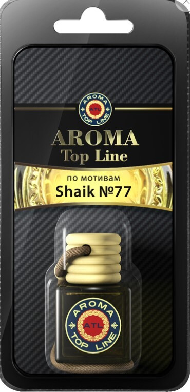 Автомобильный ароматизатор на зеркало Aroma Top Line №23 "Shaik" №77 бутылочка  #1