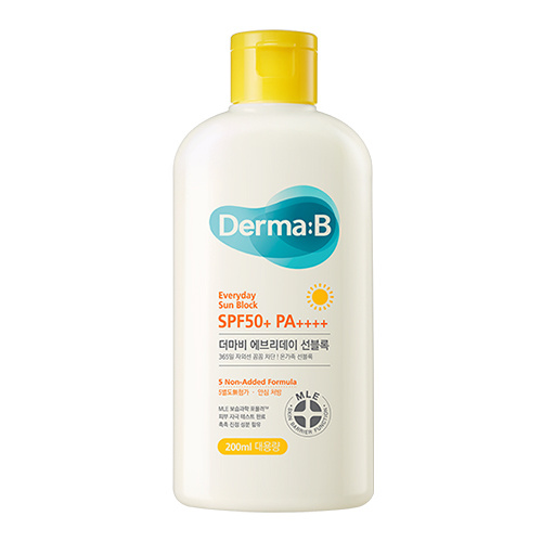 DERMA B Ламеллярный солнцезащитный крем лосьон для лица и тела Everyday Sun Block SPF 50+ PA+ 200мл  #1