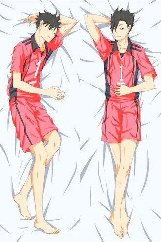 Дакимакура подушка-обнимашка с принтом 40 х 12 см по аниме: Волейбол!! Тэцуро Куроо DK4039  #1