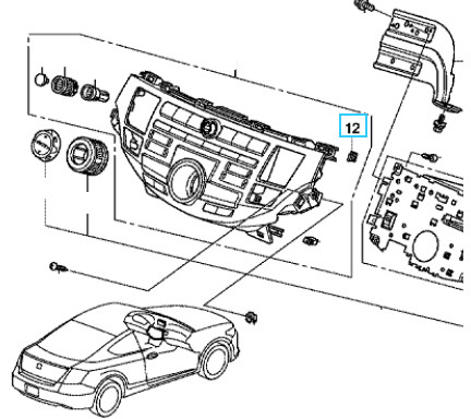 Honda Фиксатор автомобильный, 1 шт. #1