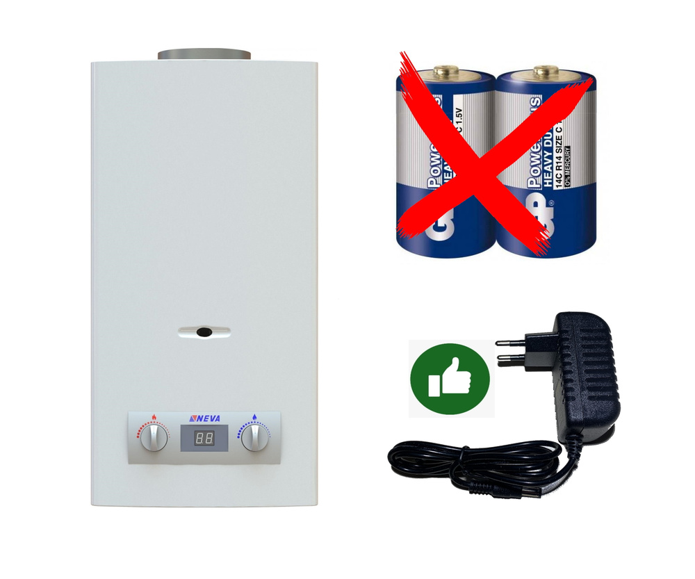 Блок питания для газовой колонки, кабель 1м., 3v 2Ah - купить по ...