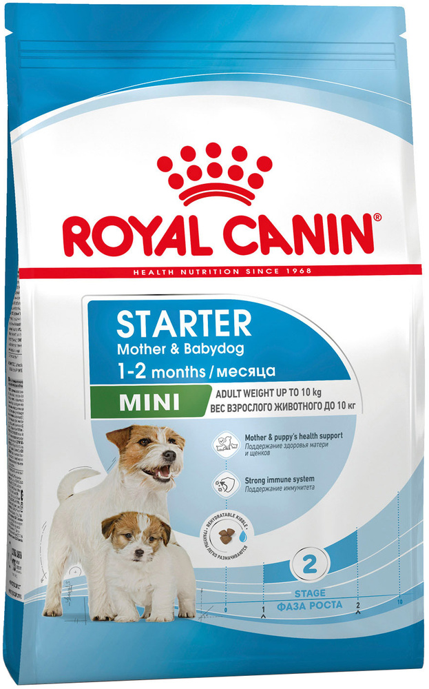 Корм Royal Canin Mini Starter для щенков малых пород до 2 мес., беременных и кормящих сук, 1 кг  #1