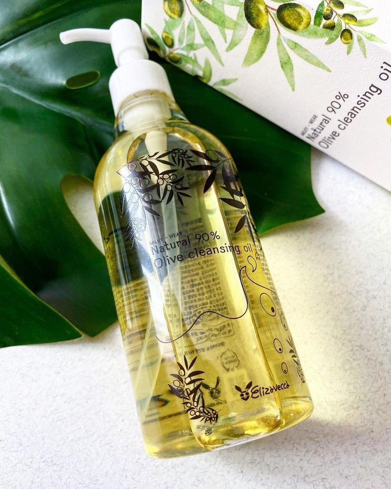ELIZAVECCA Гидрофильное масло для снятия макияжа с маслом ОЛИВЫ Natural ...