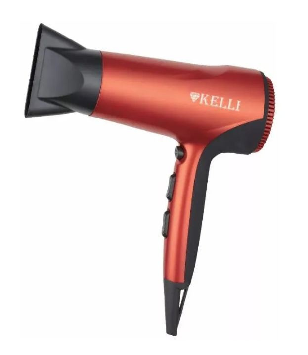 KELLI Фен для волос KL-1115 1800 Вт, скоростей 2, кол-во насадок 1, оранжевый  #1