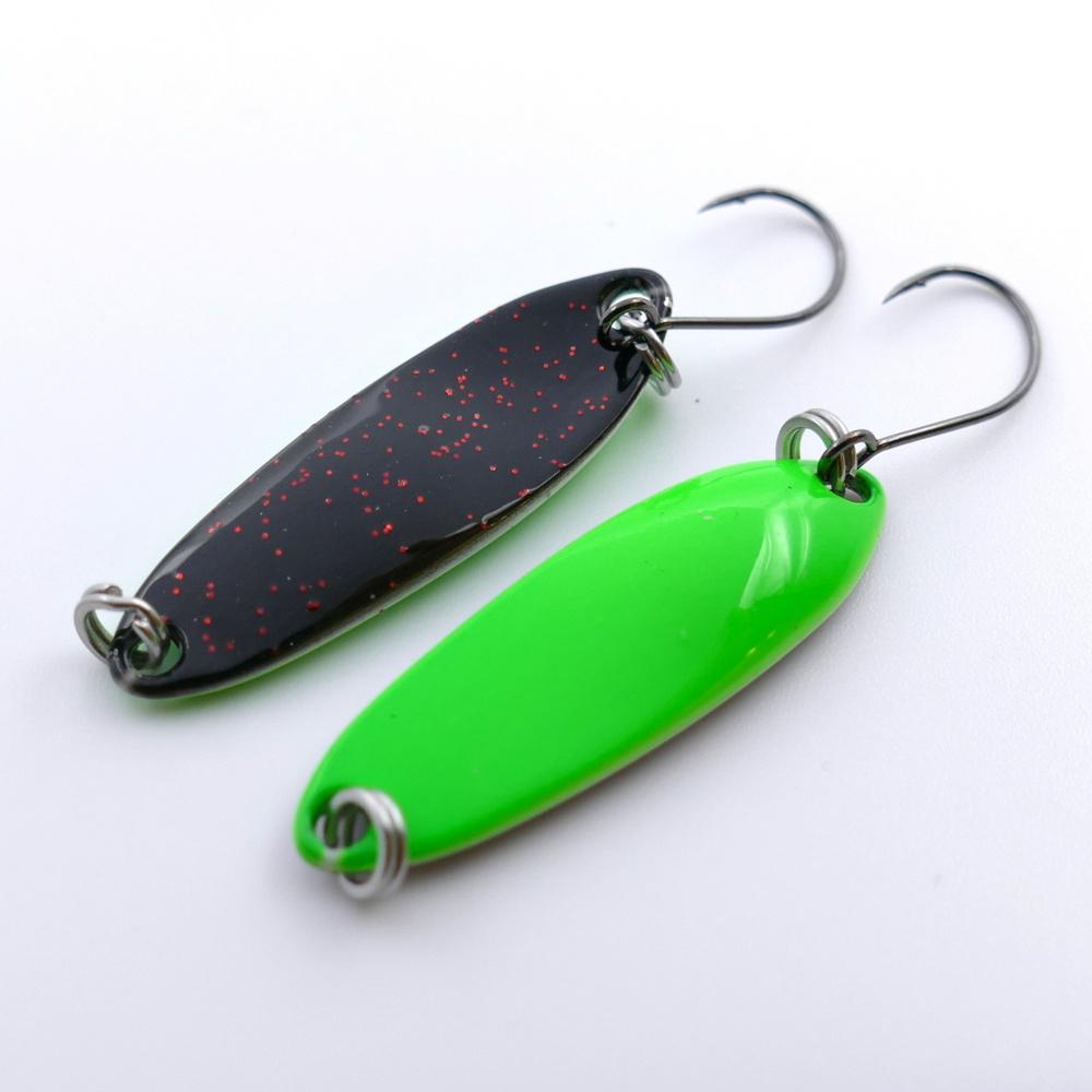 Колеблющаяся блесна Garry Angler River Mini-Spoon 5gr цвет #28 UV на форель, голавля, хариуса / Ловля #1