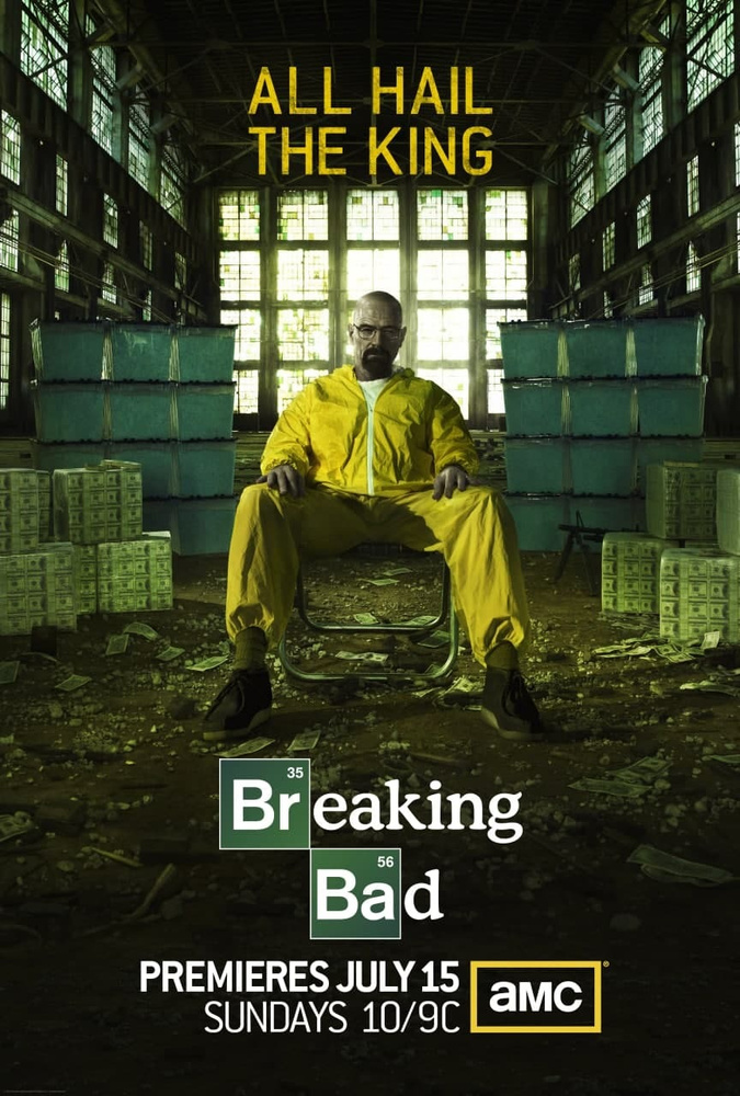 плакат, постер Во все тяжкие (Breaking Bad, 2008-2013г) на бумаге, размер 21х30см  #1