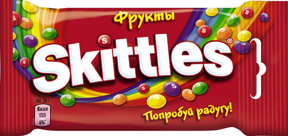 Драже Skittles фрукты, 38 г #1