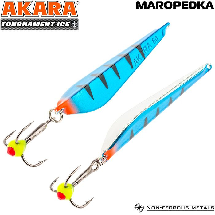 Маропедка на окуня Akara Tournament Ice Maropedka 60 мм 8 гр, цвет 30/SIL #1