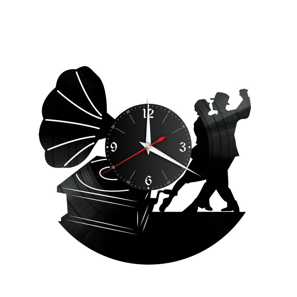 RedLaser Настенные часы "Музыка (Грамофон) из винила, №14 ", 30 см  #1