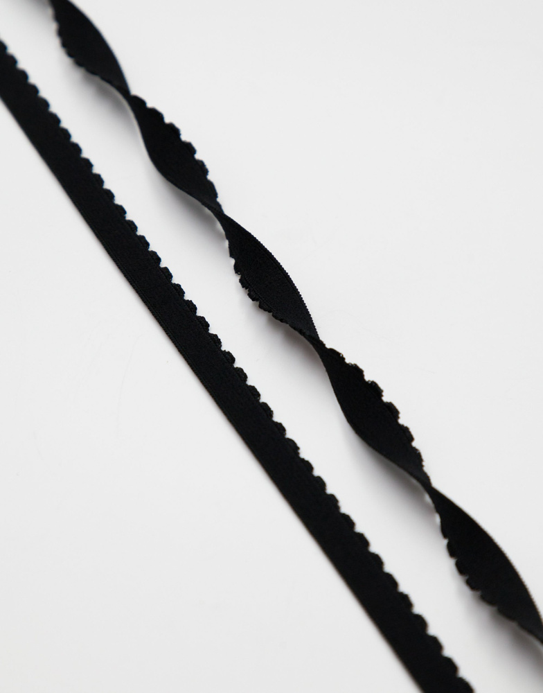 Резинка отделочная с фестоном Lauma цвет Черный (170) 10 мм, 10м  #1