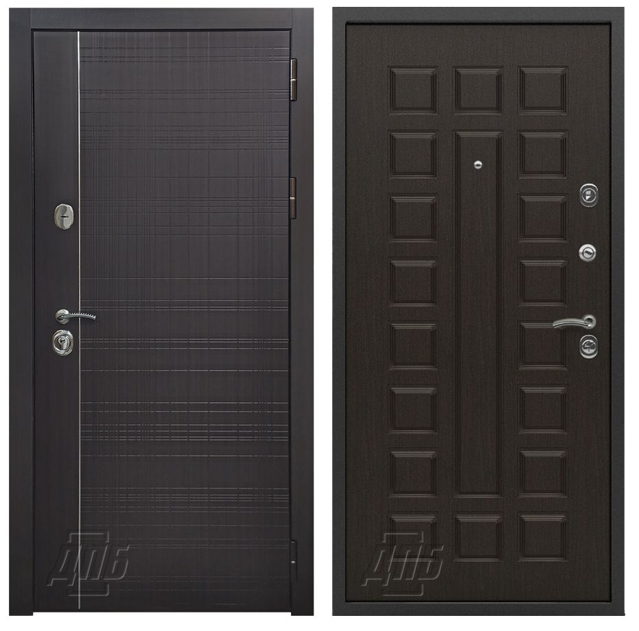 Входная металлическая дверь для квартиры ДПБ "Техно New ФЛ-183 Венге", 880х2050, тепло-шумоизоляция, #1