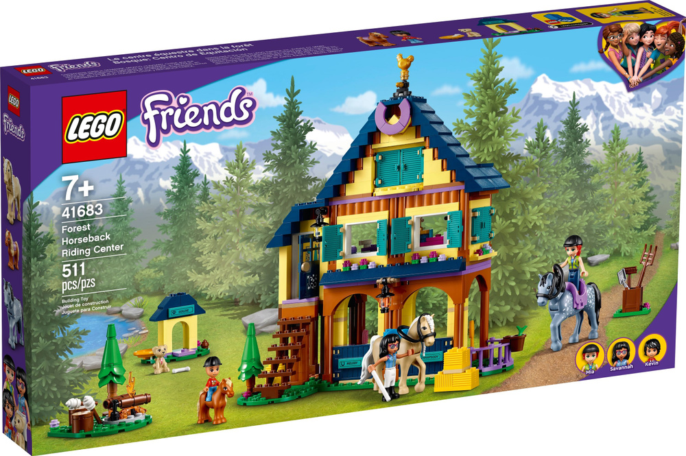 Конструктор LEGO, серии "Friends", 41683 Лесной клуб верховой езды  #1