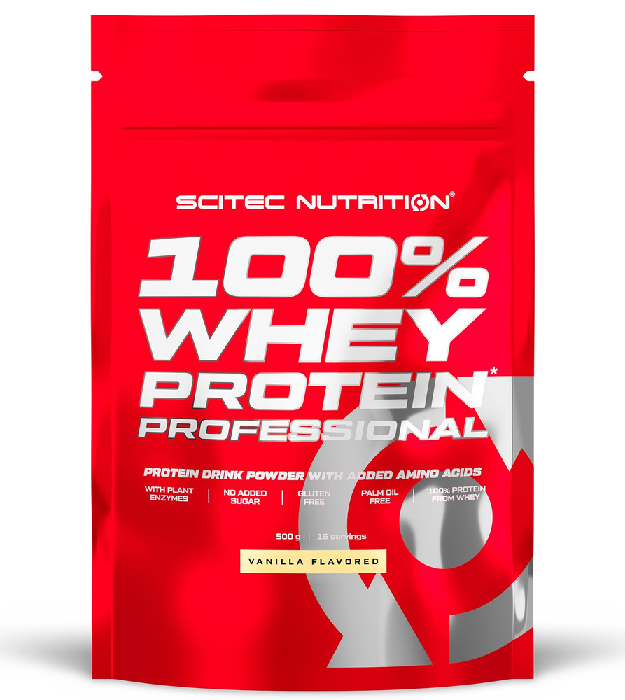 Протеин сывороточный Scitec Nutrition 100% Whey Protein Professional 500 г ваниль  #1