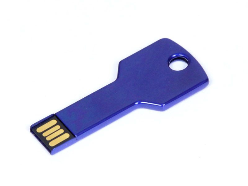 centersuvenir USB-флеш-накопитель Флешка ключ apexto UK-001 VF- 808 ME004 USB 2.0 (KEY) 128 ГБ, синий #1