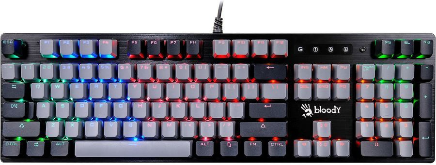 Клавиатура A4Tech Bloody B828N механическая черный/серый USB for gamer LED  #1