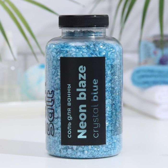 Fabrik Cosmetology Соль для ванны NEON BLAZE, "Crystal blue", 500 г #1