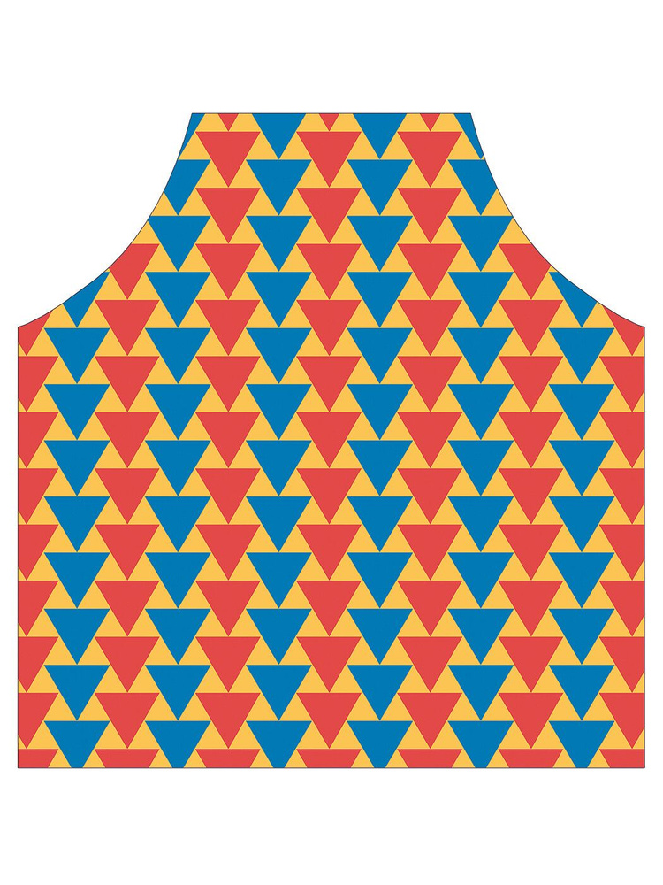 Фартук кухонный JoyArty "Треугольники вниз", универсальный размер для женщин и мужчин  #1
