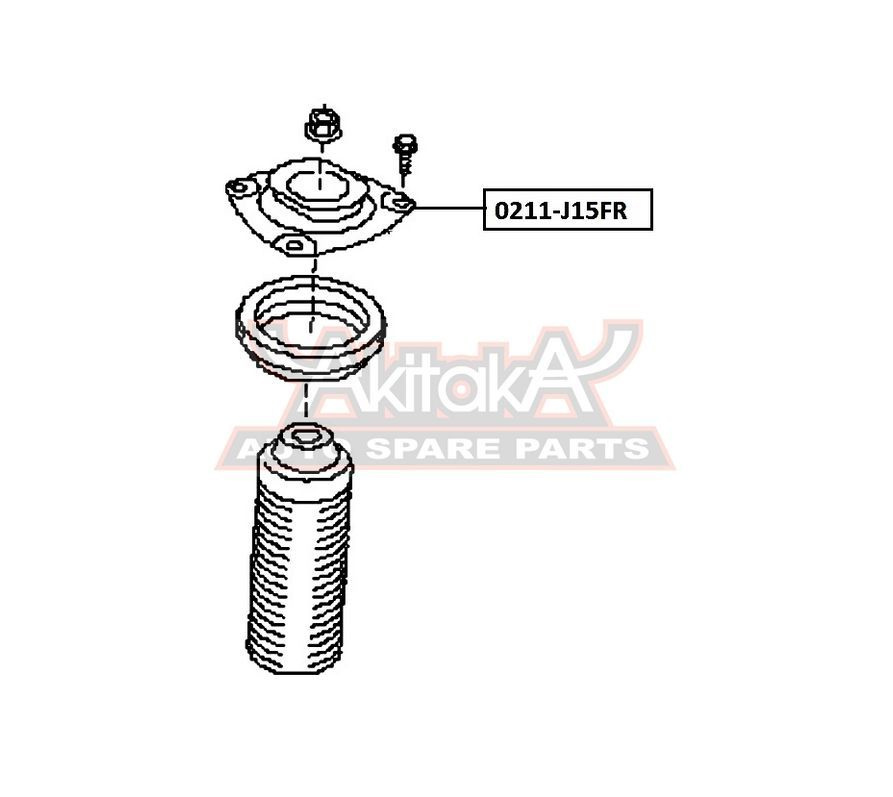 Опора амортизатора ASVA 0211J15FR #1