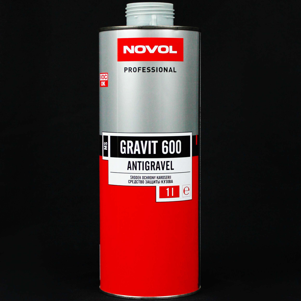 Антикоррозийное покрытие для авто NOVOL GRAVIT серый 600 MS Антигравий 1 л. Средство для защиты кузова #1