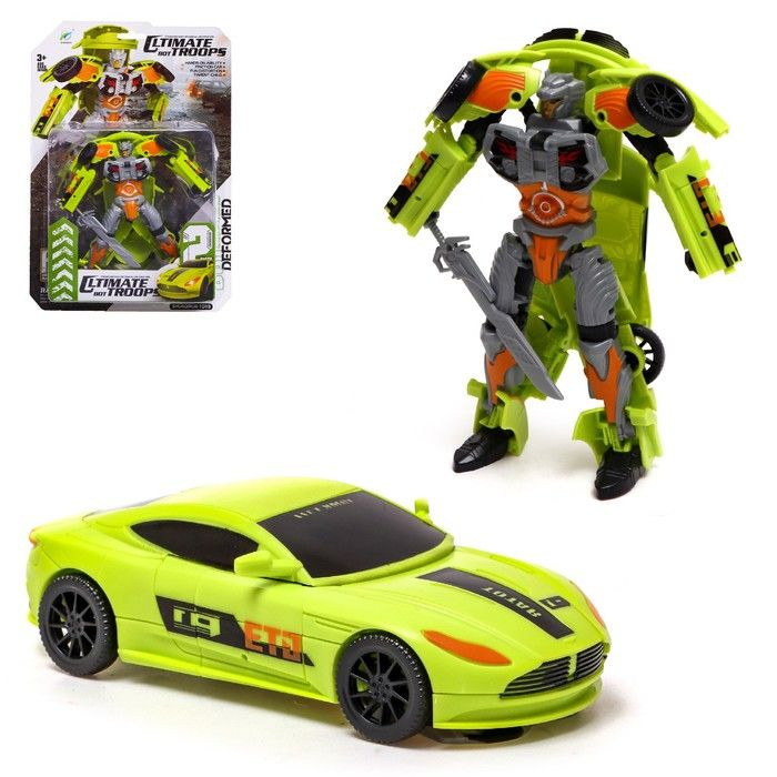 Робот "Автобот", трансформируется, цвет зелёный #1
