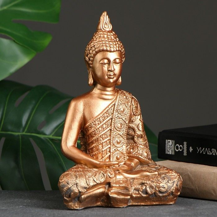 Фигура Будда малый бронза 24х16х10см 1 шт. #1