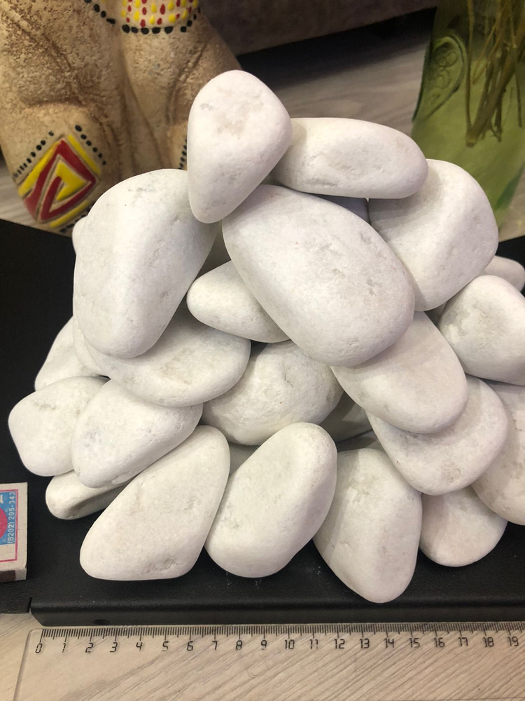 Камни белые 60-70 мм Упаковка 3 кг #1