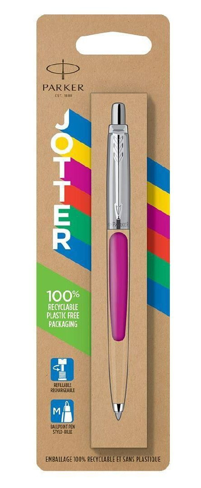 Ручка шариковая Parker Jotter Originals Color, цвет корпуса: маджента, цвет чернил: синий 2075996  #1