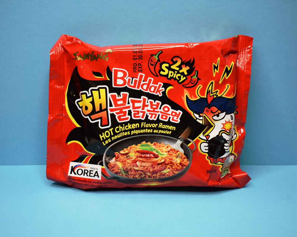 SAMYANG HOT CHICKEN FLAVOR RAMEN BULDAK 2X SPICY/ Лапша со вкусом ОЧЕНЬ острой курицы из Кореи / 140г. #1