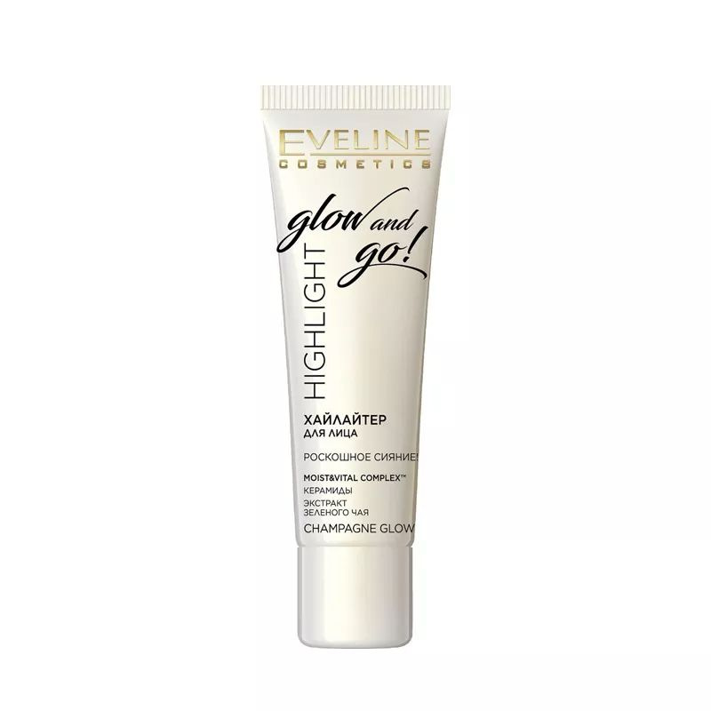 Eveline Cosmetics Хайлайтер для лица GLOW AND GO! т. Champagne glow, 20 мл #1