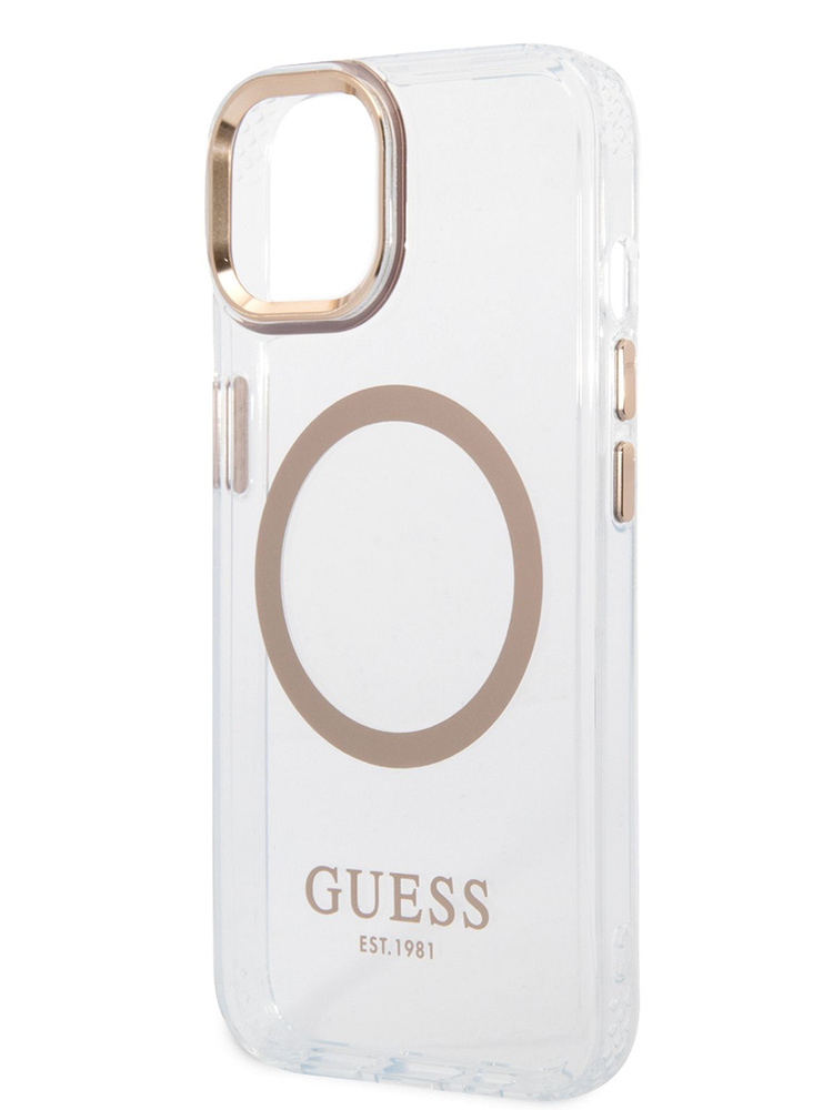 Чехол Guess PC/TPU Magsafe накладка на iPhone 14 / для Айфон 14 / бампер / кейс силиконовый с защитой #1