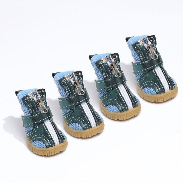 Ботинки "Мото", 4 штуки в наборе, 1 размер (4 х 3 см), синие #1
