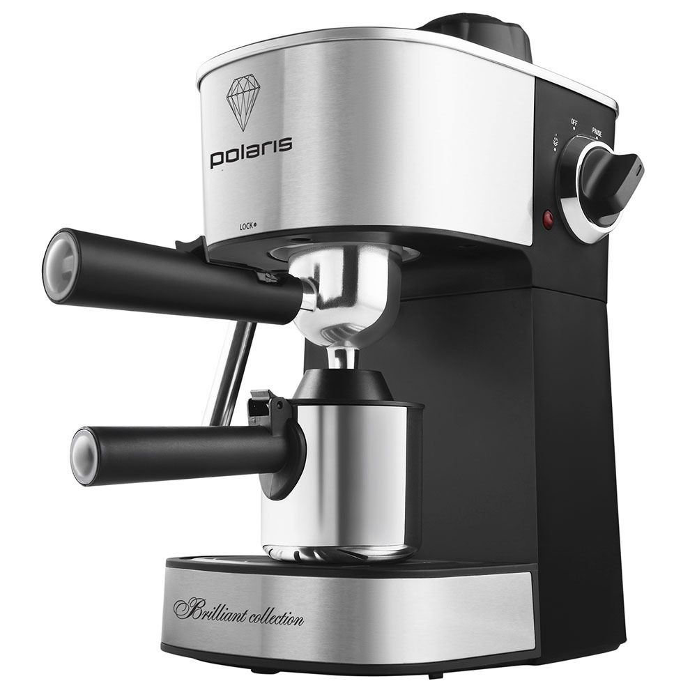 Кофеварка эспрессо Polaris PCM4011 (Давление 4 бар,мощность 800Вт,капучиннатор)  #1