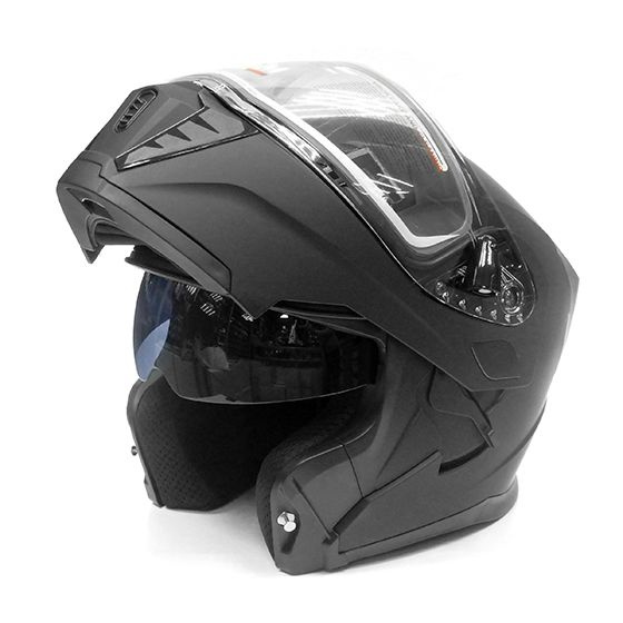 Снегоходный шлем модуляр AIM JK906 XL(61-62) двойной визор (стекло) электроподогрев  #1