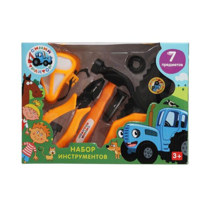 детский игрушечный набор инструментов Синий трактор #1