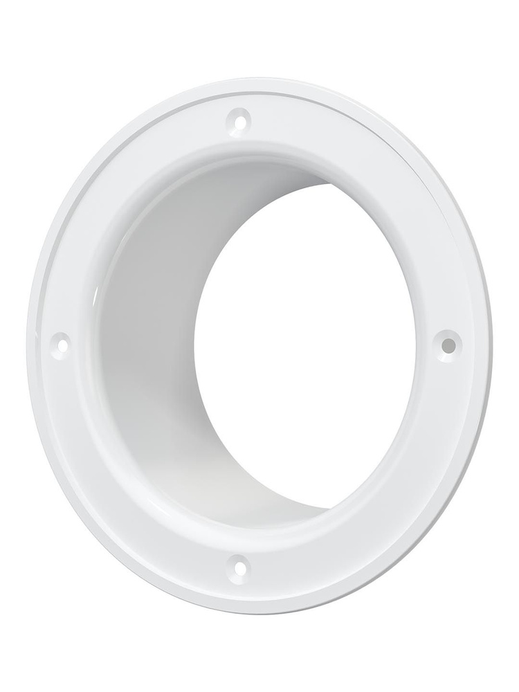 12,5Ф Фланец круглый вентиляционный, диаметр 125 мм, пластик, белый  #1