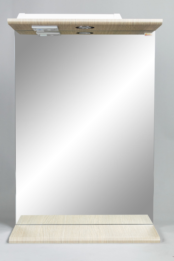 Зеркало-шкаф BESTEX Престиж, 50x18,5x75 с подсветкой, навесной, жасмин  #1