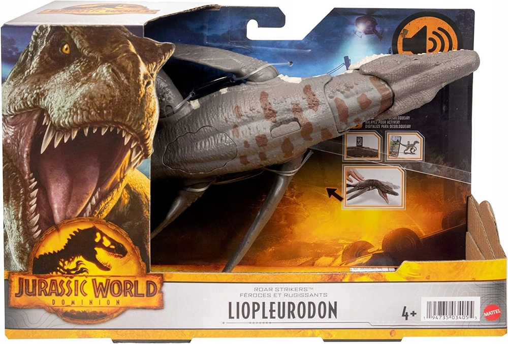 Фигурка динозавра Jurassic World Dominion Liopleurodon 33см Лиоплевродон HDX38  #1