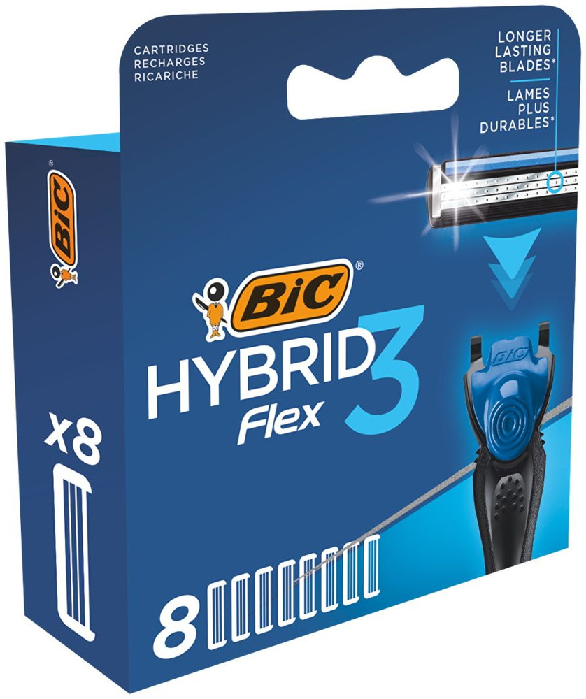 Bic Flex 3 Hybrid Сменные кассеты 8шт #1