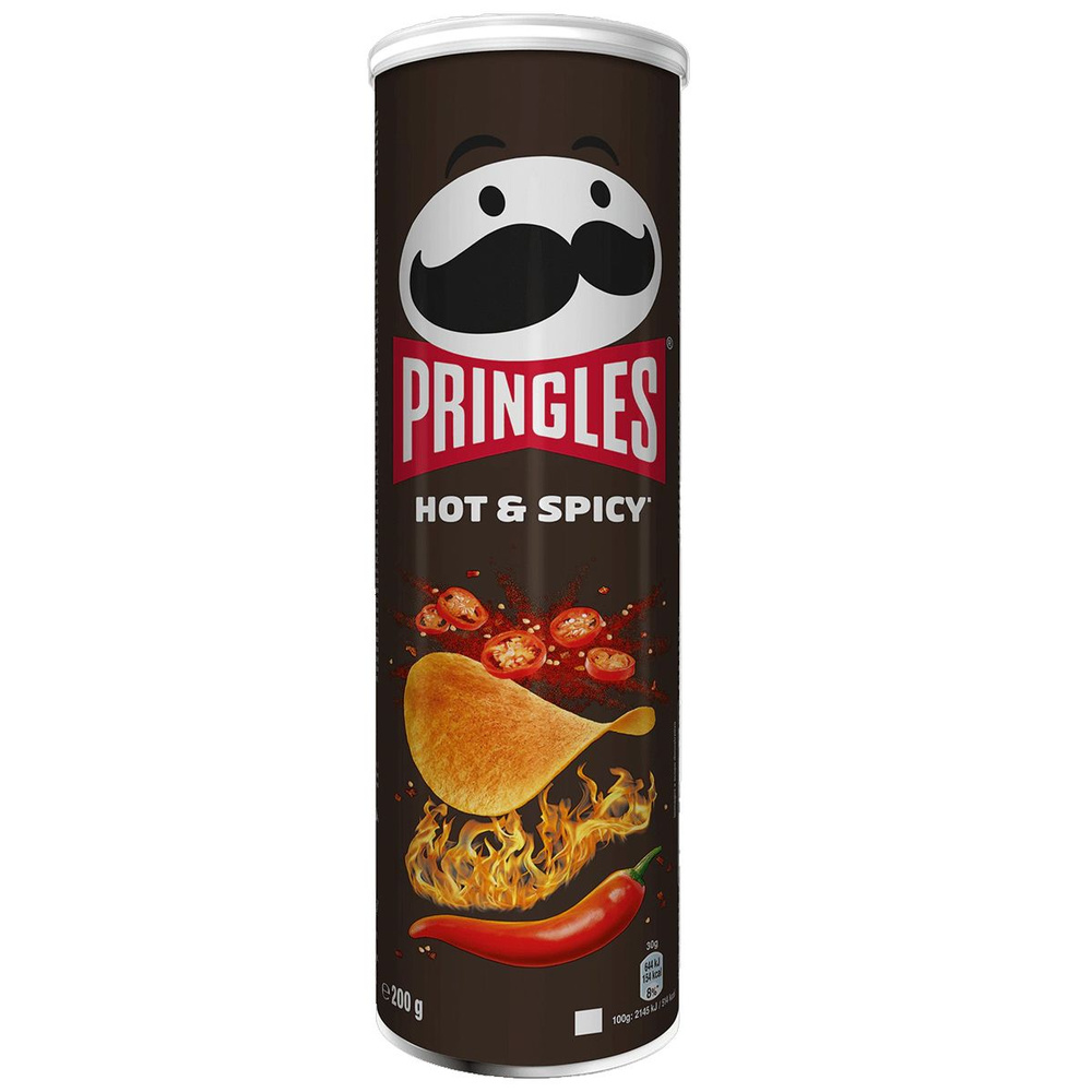 Чипсы Pringles Hot & Spicy 165гр Снеки из Бельгии #1