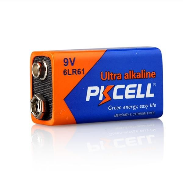 Крона батарейка алкалиновая (щелочная) 9V PKCELL 6LR61 - 1B ultra alkaline  #1