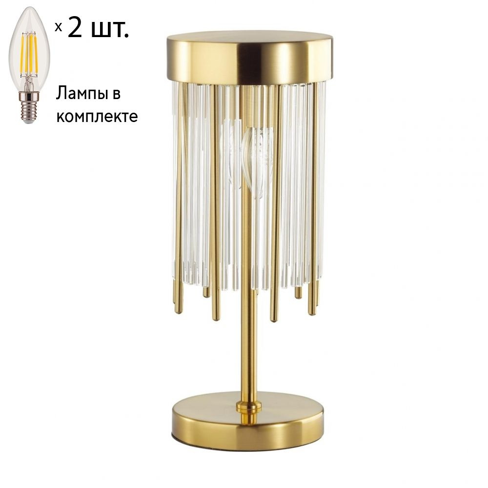 Настольная лампа с лампочками Odeon Light York 4788/2TLamps E14 Свеча #1