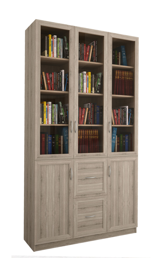 Шкаф книжный Библиотека 3.4, 120x40x200 см - купить по выгодной цене в ...