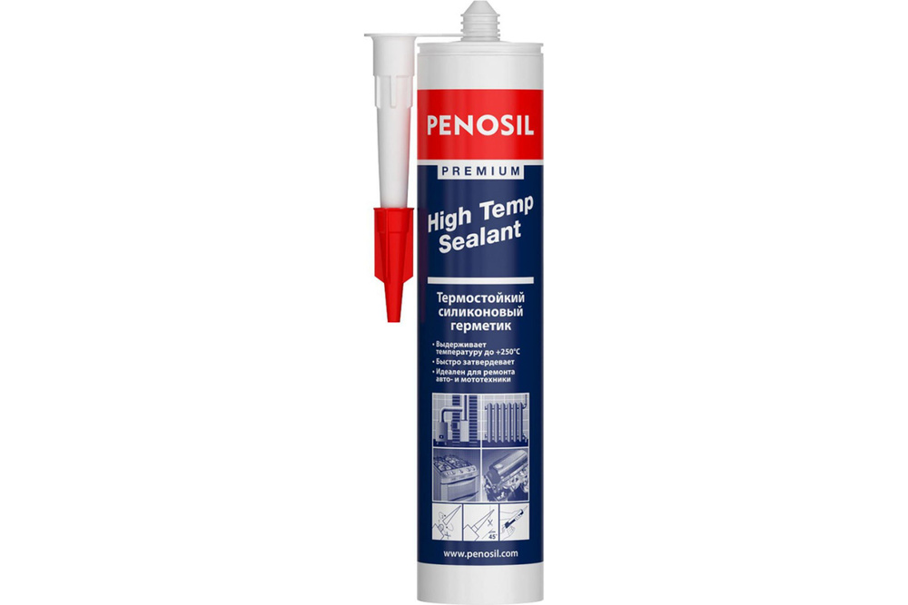 Герметик Penosil Sealant силиконовый высокотемпературный красный, 280ml H4189  #1