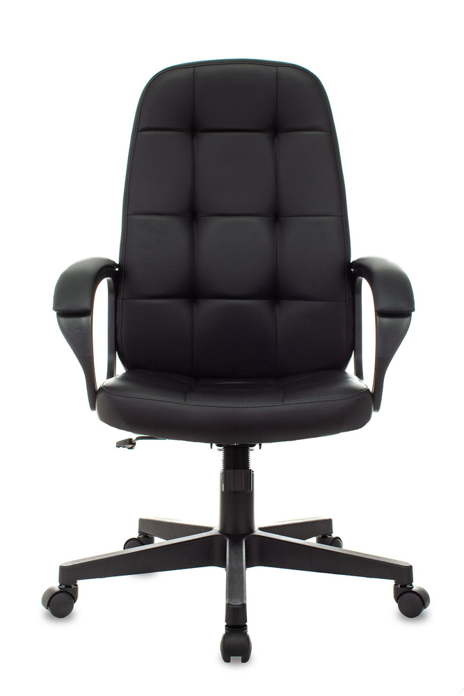 Кресло компьютерное, кресло руководителя, кресло офисное Бюрократ CH 002 Office Lab черный, экокожа КР22, #1