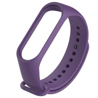 Ремешок силиконовый для Xiaomi Mi Band 5 (Purple/Фиолетовый) #1