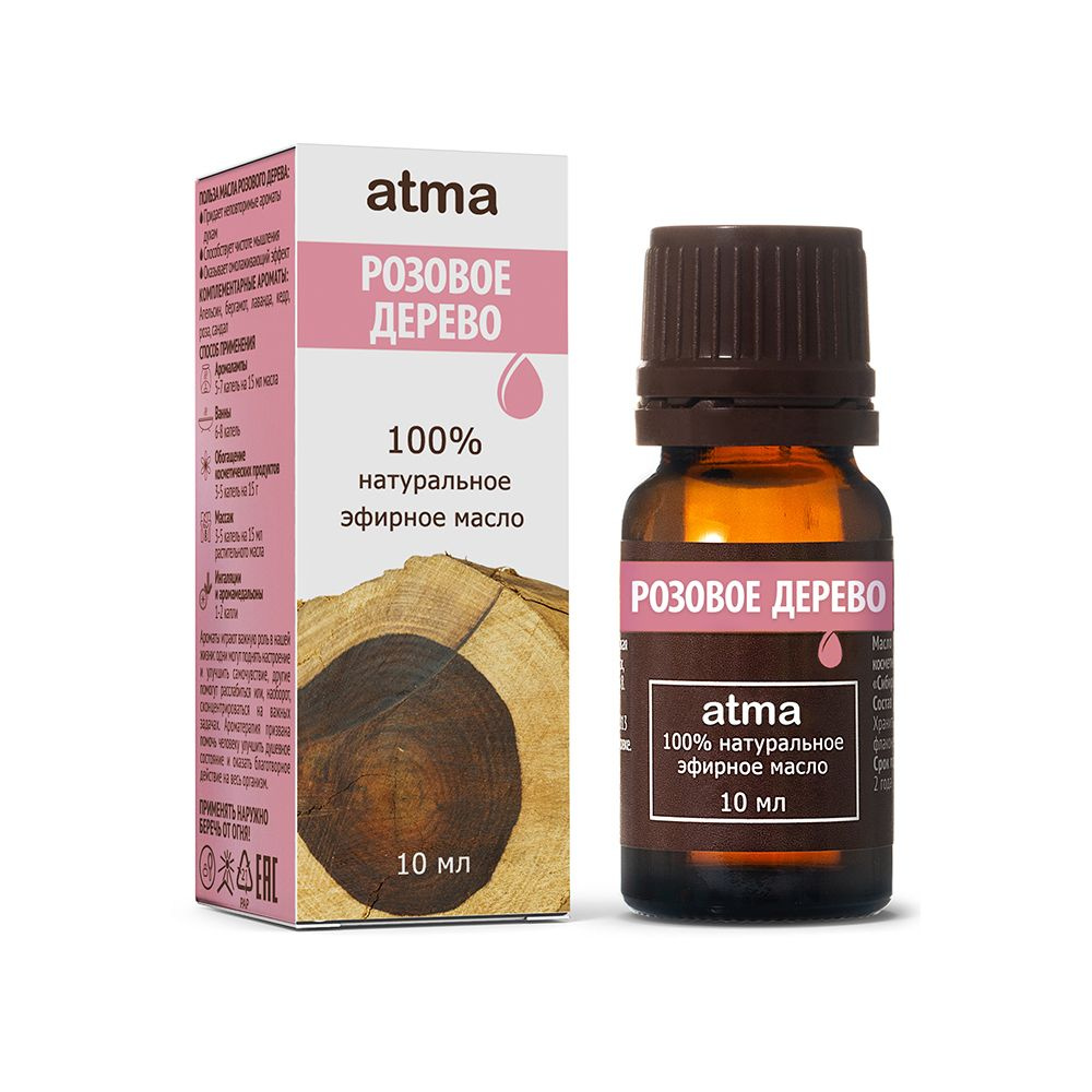 Натуральное эфирное масло 100% Atma Розовое Дерево, 10 мл #1